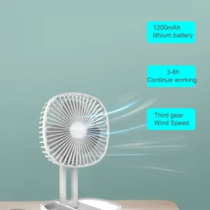 เครื่องปรับอากาศแบบพกพาขนาดเล็ก พัดลมไฟฟ้า พัดลมตั้งโต๊ะชาร์จไฟด้วย USB
